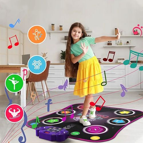 MATY DO TAŃCA DLA DZIECI KOC MUZYCZNY ZE ŚWIATŁAMI, WERSJA BLUETOOTH na Arena.pl