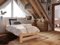 Łóżko Drewniane - 100x200 Nebraska