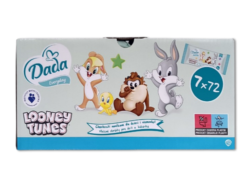 Chusteczki nawilżane Dada Everyday 7x72 Looney Tunes na Arena.pl