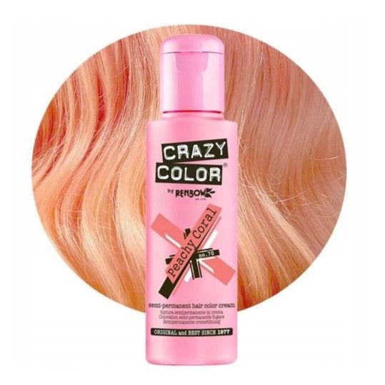 CRAZY COLOR Krem do koloryzacji włosów No. 70 - Peachy Coral - 100ml zdjęcie 1