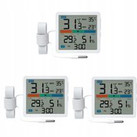 Stacja Pogodowa Termometr zewnętrzny pokojowy wewnętrzny 3 sztuki Manta