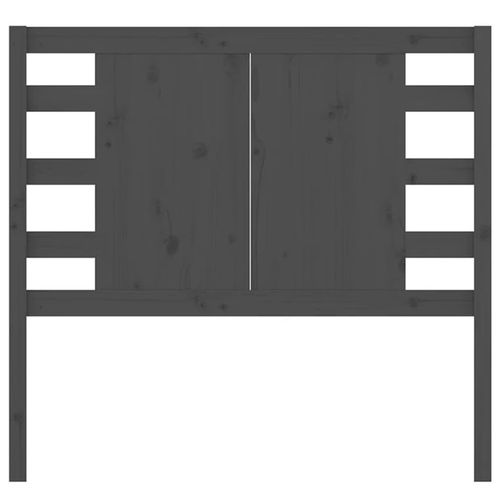 Wezgłowie łóżka, szare, 81x4x100 cm, lite drewno sosnowe na Arena.pl