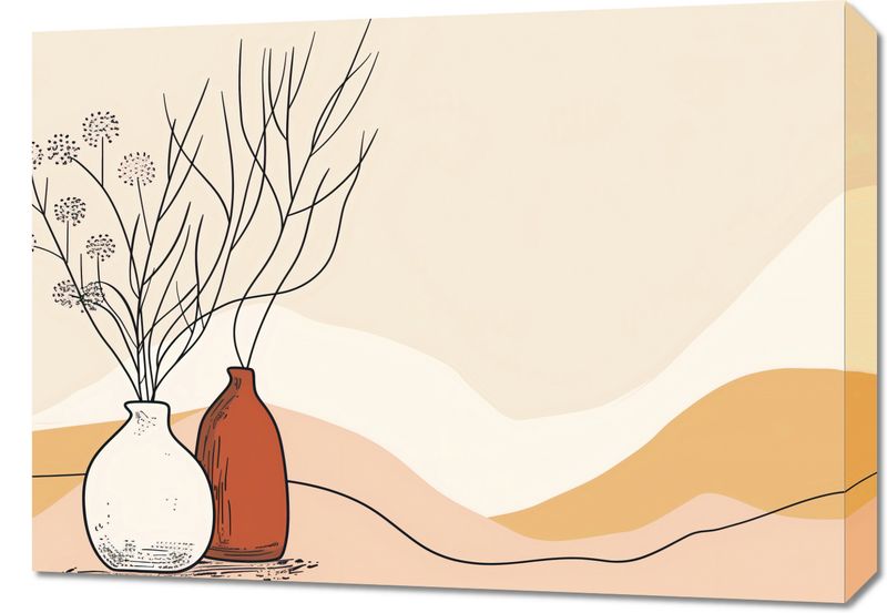 Obraz 70x50cm Stylowe Beże zdjęcie 1