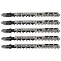 brzeszczot do wyrzynarki 74mm 10tpi drewno t101b 5 sztuk - e-540-0011