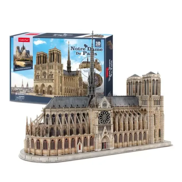Puzzle 3D 293 elementy. Katedra Notre Dame de Paris zdjęcie 5