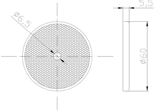 Odblask okrągły śr. 60mm czerwony (DOB033C) na Arena.pl