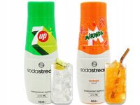 SYROP KONCENTRAT 7UP + MIRINDA DO SATURATORA SODASTREAM 9L NAPOJU z 440ml