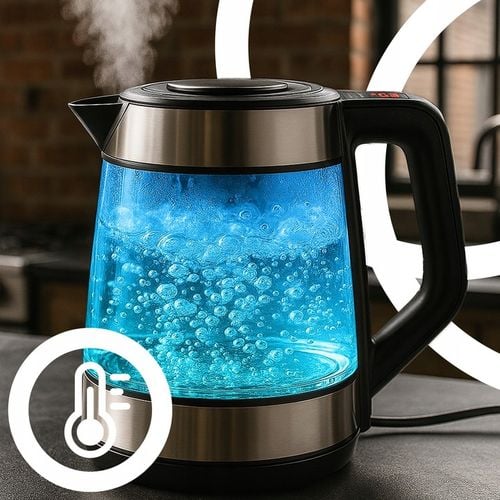 DUŻY CZAJNIK ELEKTRYCZNY 1,7L REGULACJA TEMPERATURY PODŚWIETLANY RGB na Arena.pl