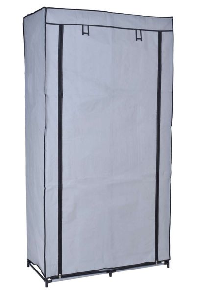 Szafka tekstylna z 6 półkami Mira - szara zdjęcie 3