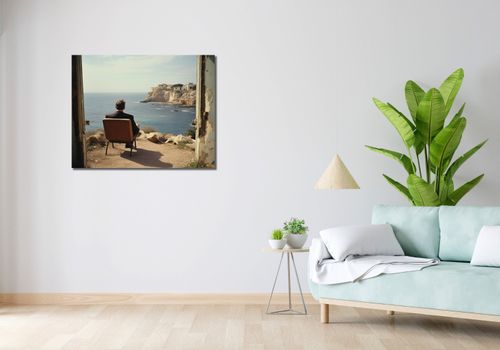 Obraz 90x70cm Samotna Nadmorska Konfrontacja na Arena.pl