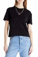 Tommy Jeans T-shirt damski czarny DW0DW15640 r M