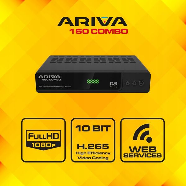 Ferguson Ariva 160 Combo – DVB-T2/S2 FTA, HEVC H.265, Full HD, USB PVR zdjęcie 4
