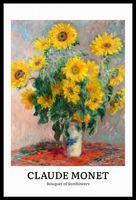 Plakat 40x60cm Design Sunflowers, Monet Vintage do Salonu