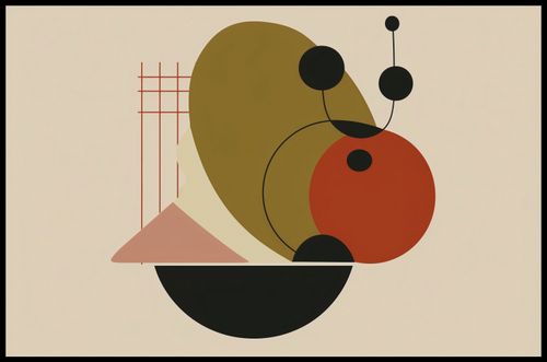 Plakat 91,5x60cm Geometryczny Balans na Arena.pl