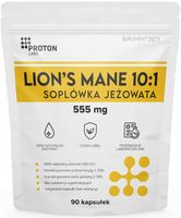 PROTON LABS Lion's Mane 555 mg 90 kaps Soplówka Jeżowata DER 10:1 50% 30%