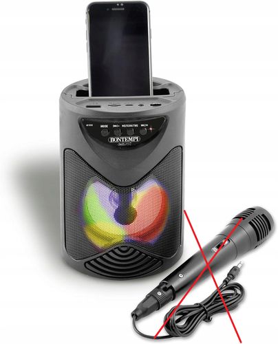 Głośnik przenośny bezprzewodowy BONTEMPI SonicSync Wireless RGB Czarny na Arena.pl