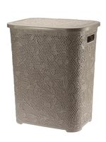 KOSZ NA BIELIZNĘ PRANIE FANCY 55 L BEŻ