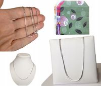 Łańcuszek Srebrny 925 Naszyjnik RODOWANY Damski żmijka linka (na PREZENT)