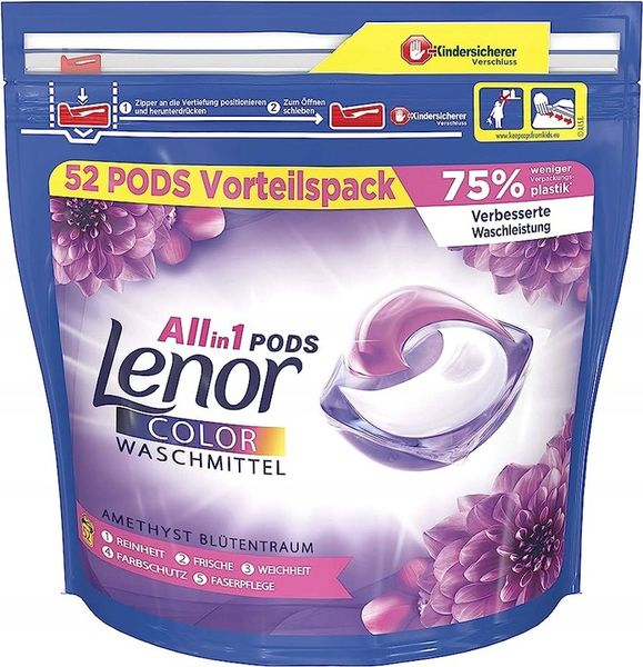 LENOR kapsułki prania 52szt AMETHYST color DE zdjęcie 1