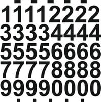 NAKLEJKI wycinane ploterowo CYFRY LICZBY kropki kreski samoprzylepne 5 cm