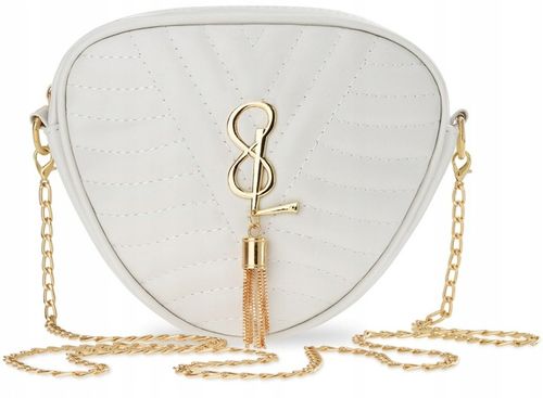 Torebka Elegancka Listonoszka Torebeczka Pikowana Z Łańcuszkiem Breloczkiem na Arena.pl