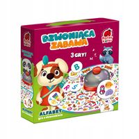 Gra edukacyjna z dzwonkiem Dzwoniąca zabawa Alfabet Roter Kafe dla dzieci