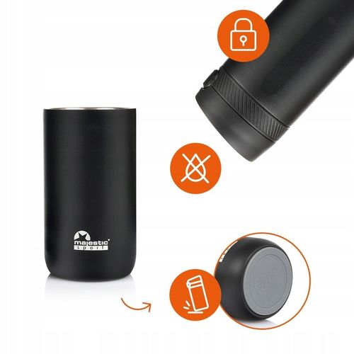 KUBEK TERMICZNY TERMOS NA KAWĘ HERBATĘ MAJESTIC SPORT NORD 420 ML na Arena.pl