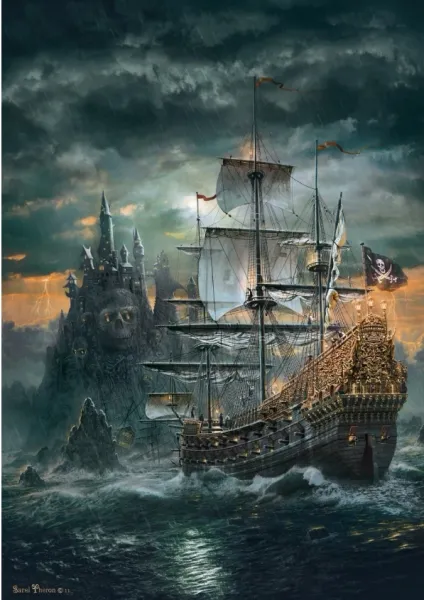 Puzzle 1500 elementów. High Quality Collection. Statek piracki zdjęcie 2