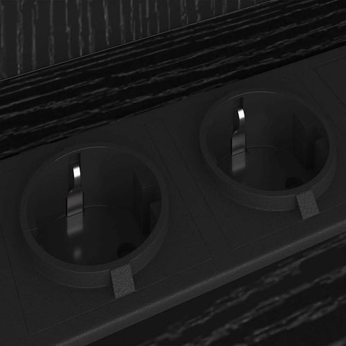 Szafka Nocna 2 pcs Czarny dąb 38 x 31 x 61 cm na Arena.pl