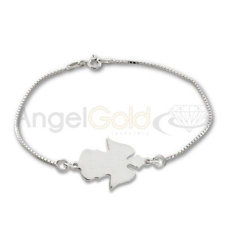 SREBRNY KOMPLET CELEBRYTKI ANIOŁKI PRÓBA SREBRA 925 GRAWER GRATIS na Arena.pl