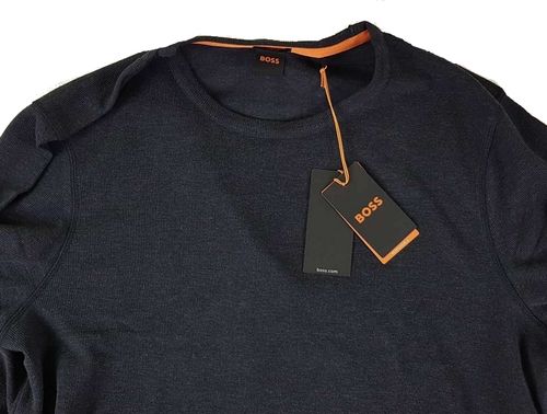 Męski Longsleeve Hugo Boss Tempest Slim 50472309 szaro-granatowy - 4XL na Arena.pl