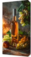 Obraz 30x60cm Bursztynowe Wino