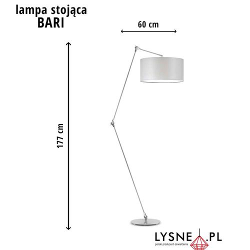 Lampa stojąca BARI abażur walec na Arena.pl