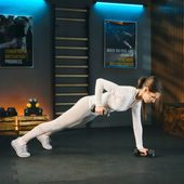Zestaw 2x5kg hantle żeliwo hantelki ciężarki do ćwiczeń winylowe Trex Sport
