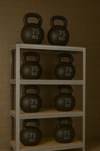 REGAŁ METALOWY MAGAZYNOWY 150x75x30cm 4 PÓŁKI MDF 150kg 600kg DO na Arena.pl