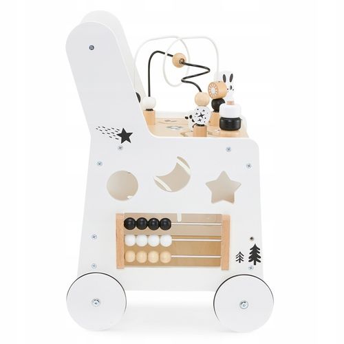 Drewniany pchacz 6w1, chodzik dla dzieci z funkcją stolika edukacyjnego na Arena.pl