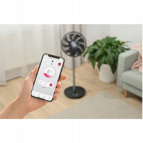 Wentylator podłogowy 3D Sencor SFN 3040BK 30cm z pilotem i aplikacją cichy na Arena.pl