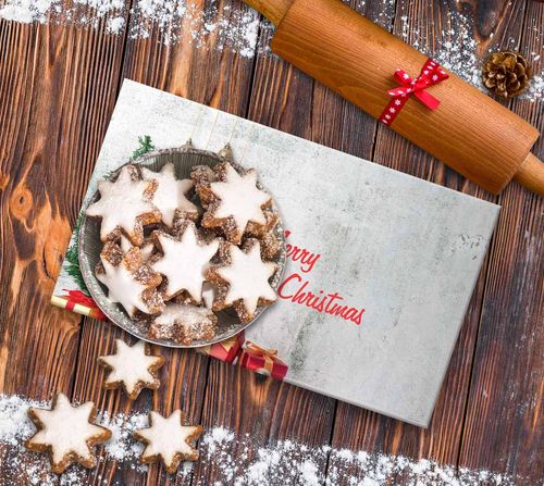 SZKLANA DESKA KUCHENNA 40x30cm - 521b choinka na Arena.pl