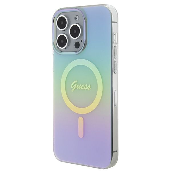Etui Guess do iPhone 15 Pro, Turkusowy, MagSafe zdjęcie 2