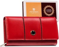 Skórzany portfel damski na zatrzask