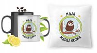 Dla Mai Zestaw Kubek Magiczny + Poduszka Z Nadrukiem Ze Zdjęciem
