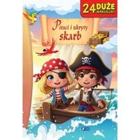 piraci i ukryty skarb książki dla dzieci + 24 naklejki