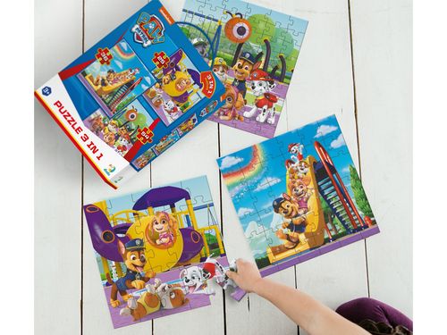 Puzzle Psi Patrol 3W1, Plac Zabaw, Ilość Elementów 25, 36, 54, Dodo, 200578 na Arena.pl
