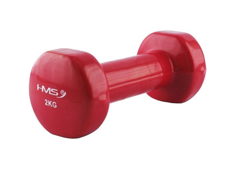 Hantla żeliwna pokryta winylem HMS 2 kg zdjęcie 1