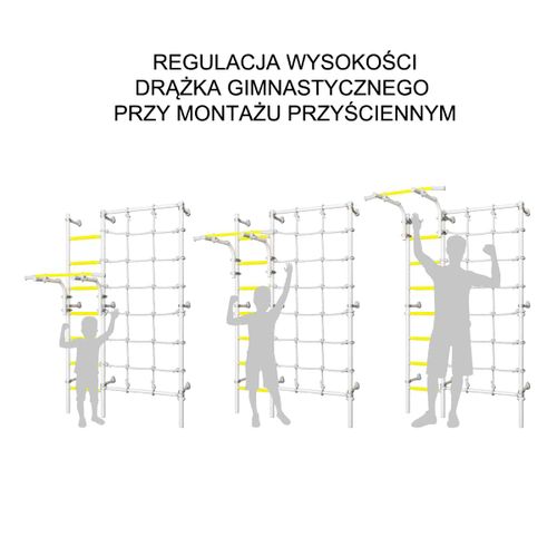 drabinka gimnastyczna Kometa Next 3 jasnozielony MAŁPISZON na Arena.pl