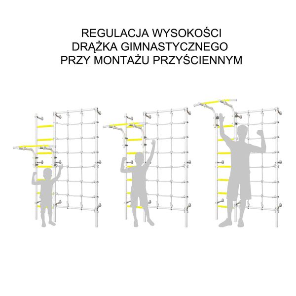 drabinka gimnastyczna Kometa Next 3 jasnozielony MAŁPISZON zdjęcie 6