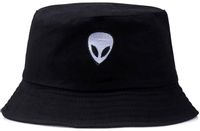 Czapka BUCKET HAT kapelusz RYBACKI ufo ALIEN KR10_Czarny