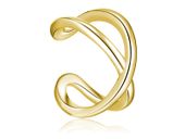 Delikatna pozłacana srebrna nausznica nieskończoność infinity kolczyk na małżowinę ear cuff srebro 925 Z1879EG