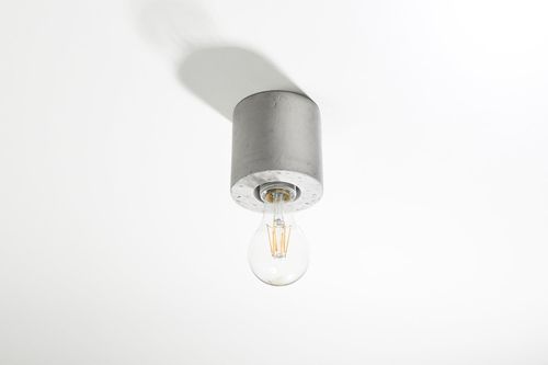 Sufitowa LAMPA natynkowa SL.0678 okrągła OPRAWA plafon tuba downlight betonowy szary na Arena.pl