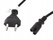 Kabel zasilający Laptop TV radiowy ósemka 2 pin HQ